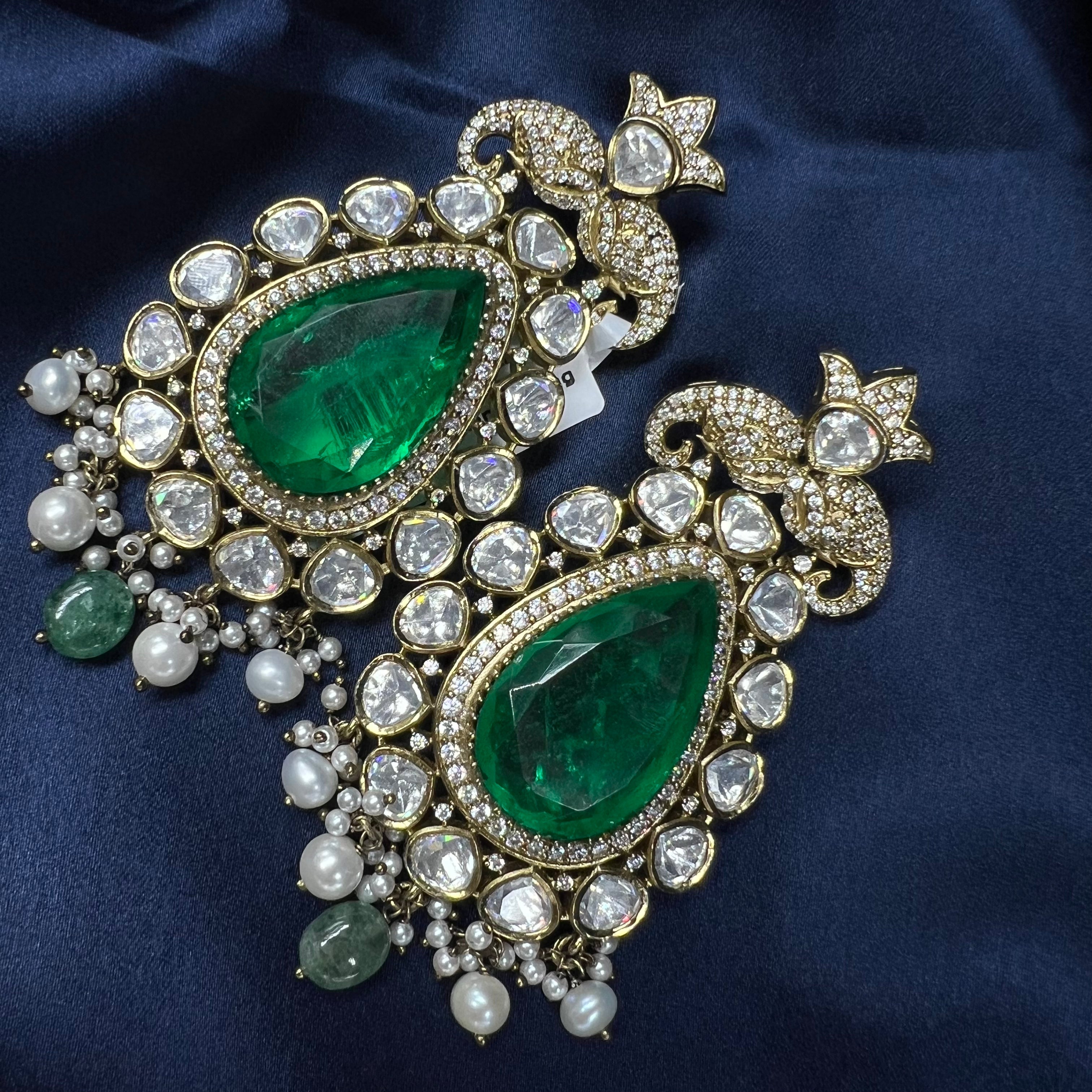 Sheeshmahal Polki Earrings