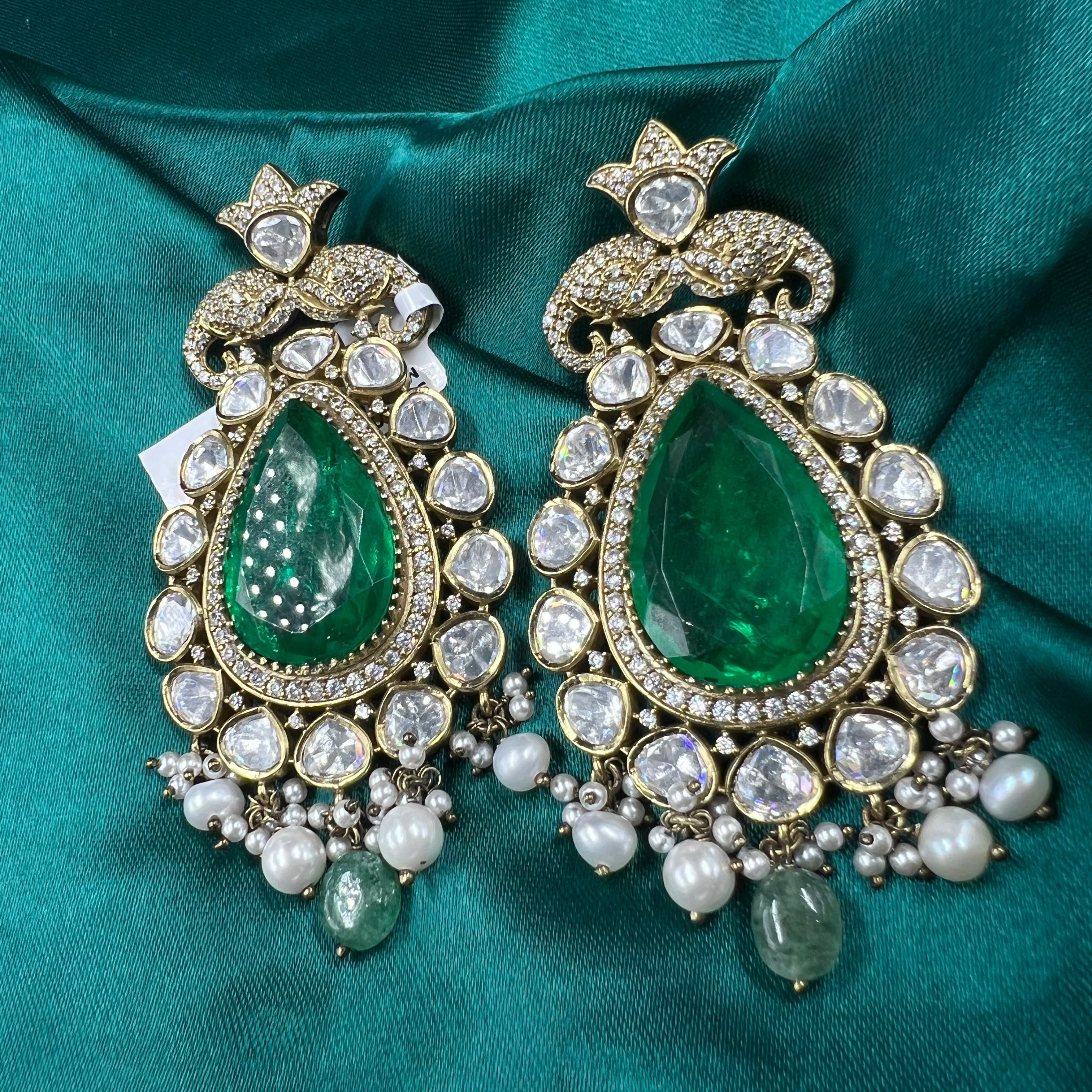 Sheeshmahal Polki Earrings