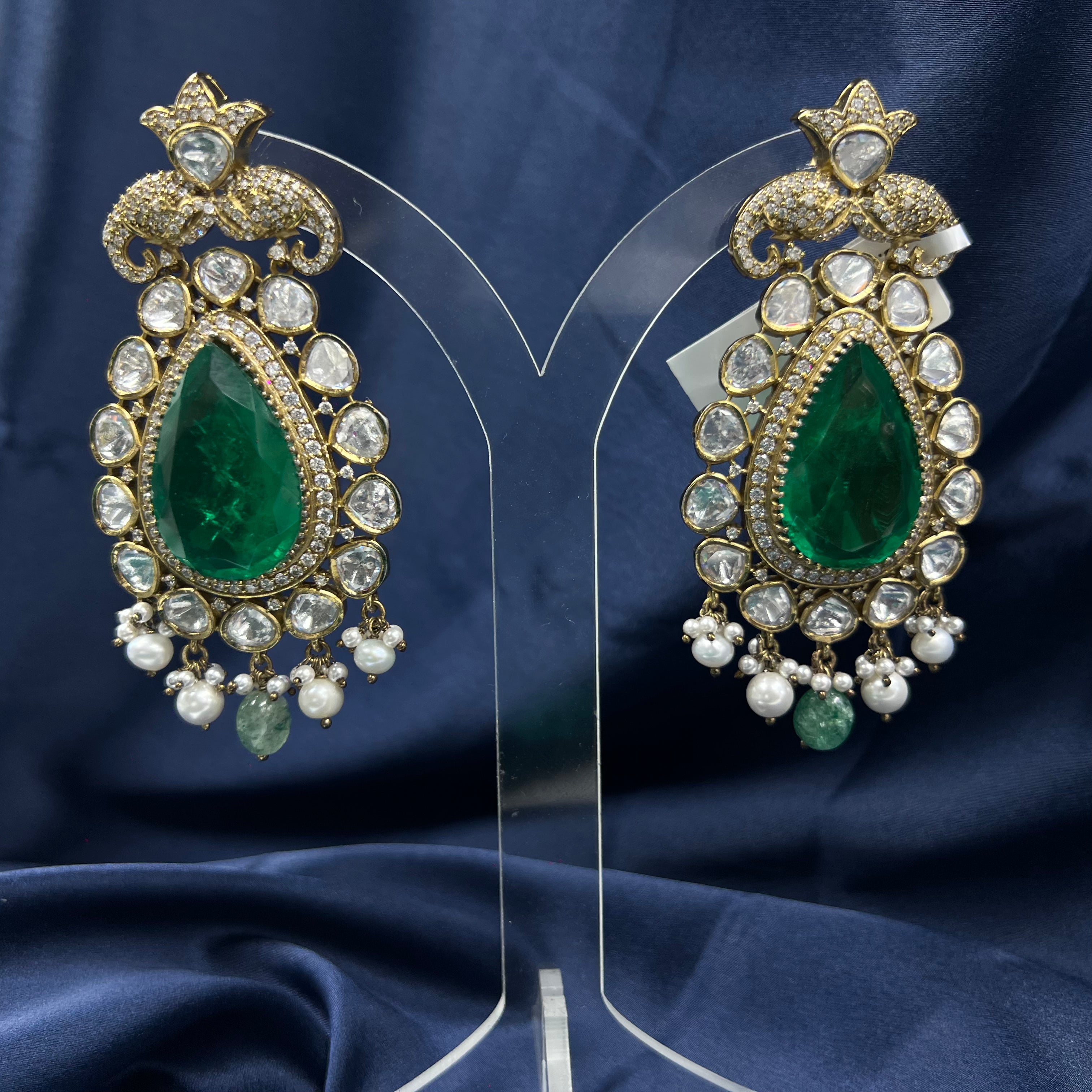 Sheeshmahal Polki Earrings