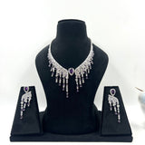 Rhea Purple Aura Necklace Set