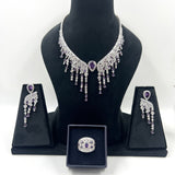 Rhea Purple Aura Necklace Set