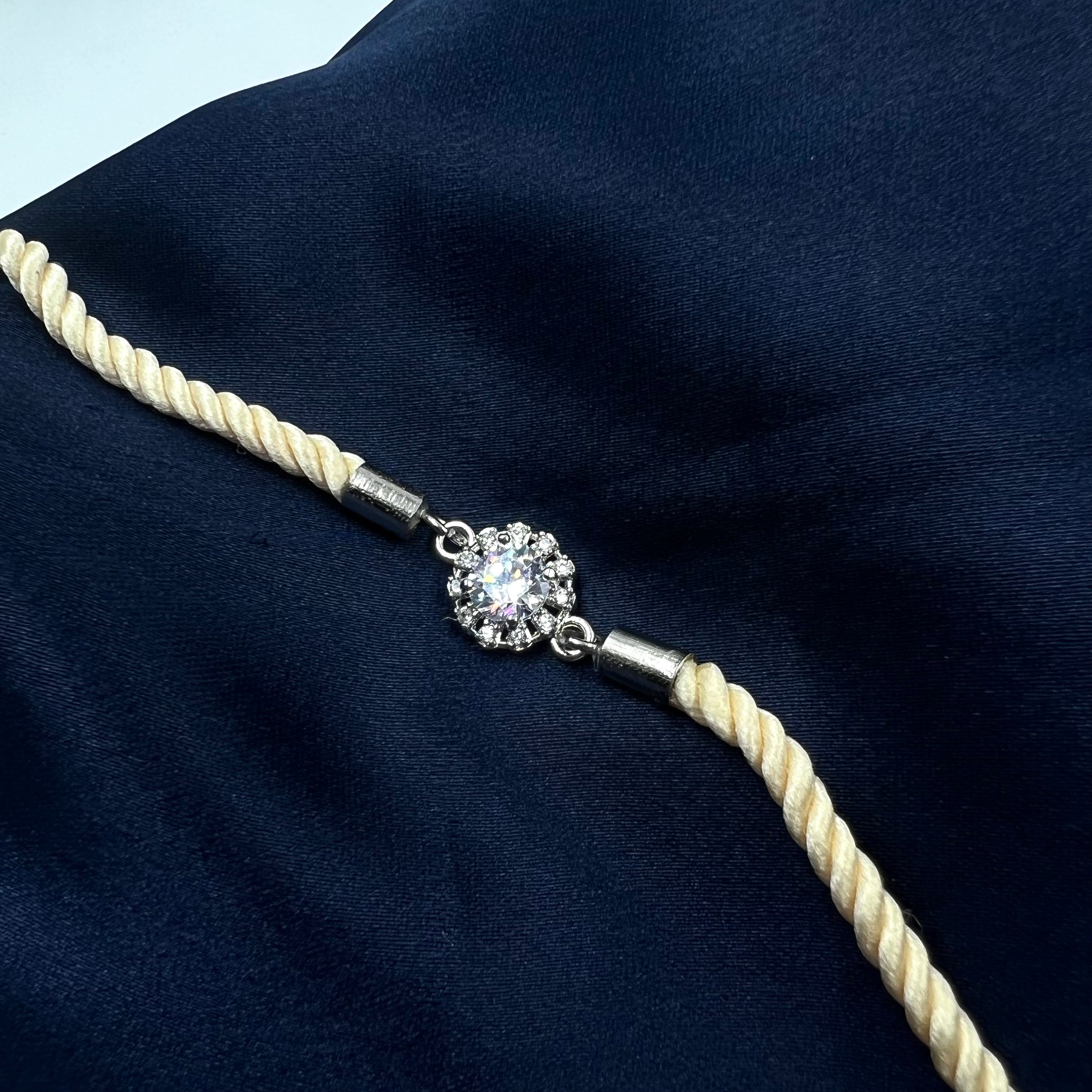 Classic Solitaire Band Rakhi