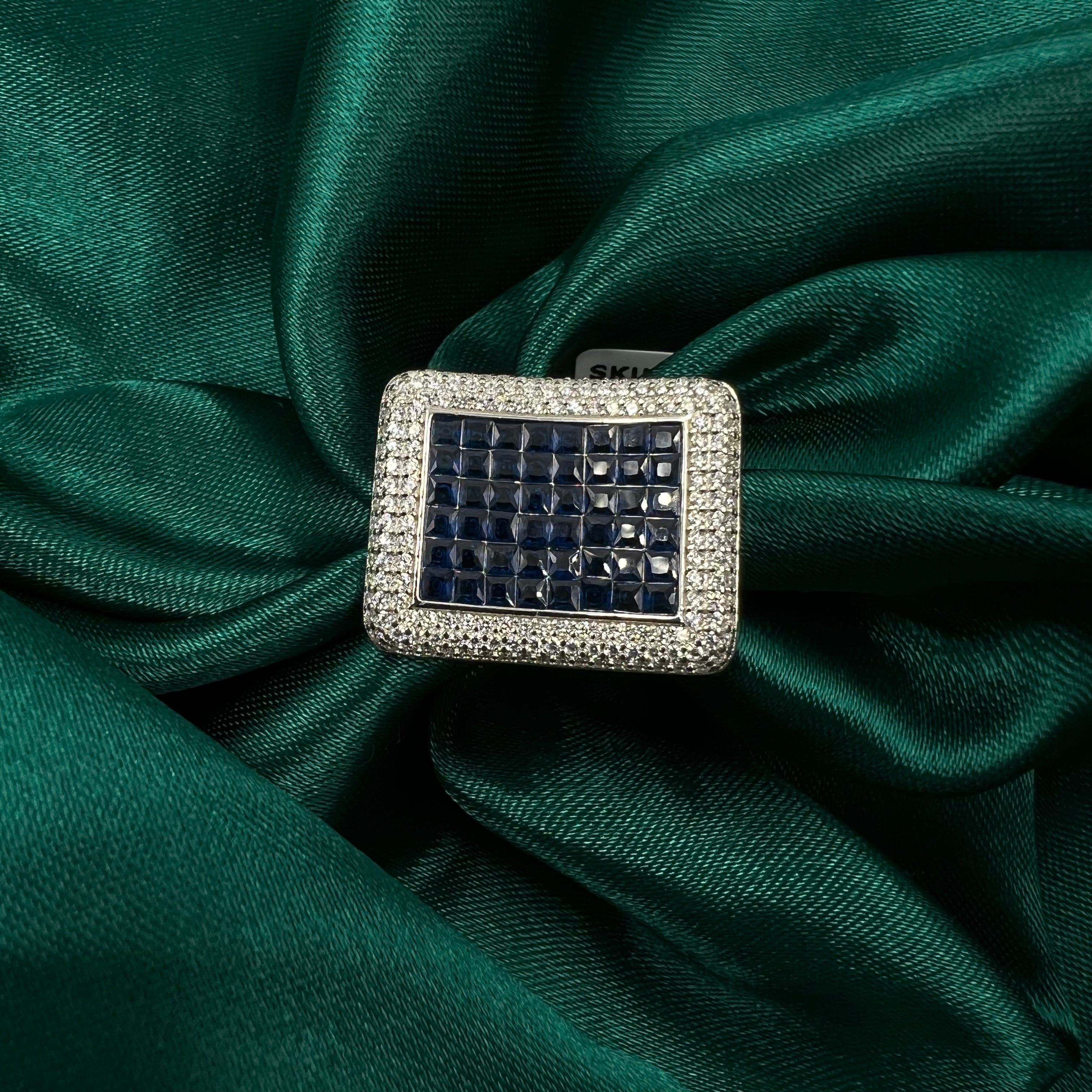 Aqua Blue Cocktail Ring