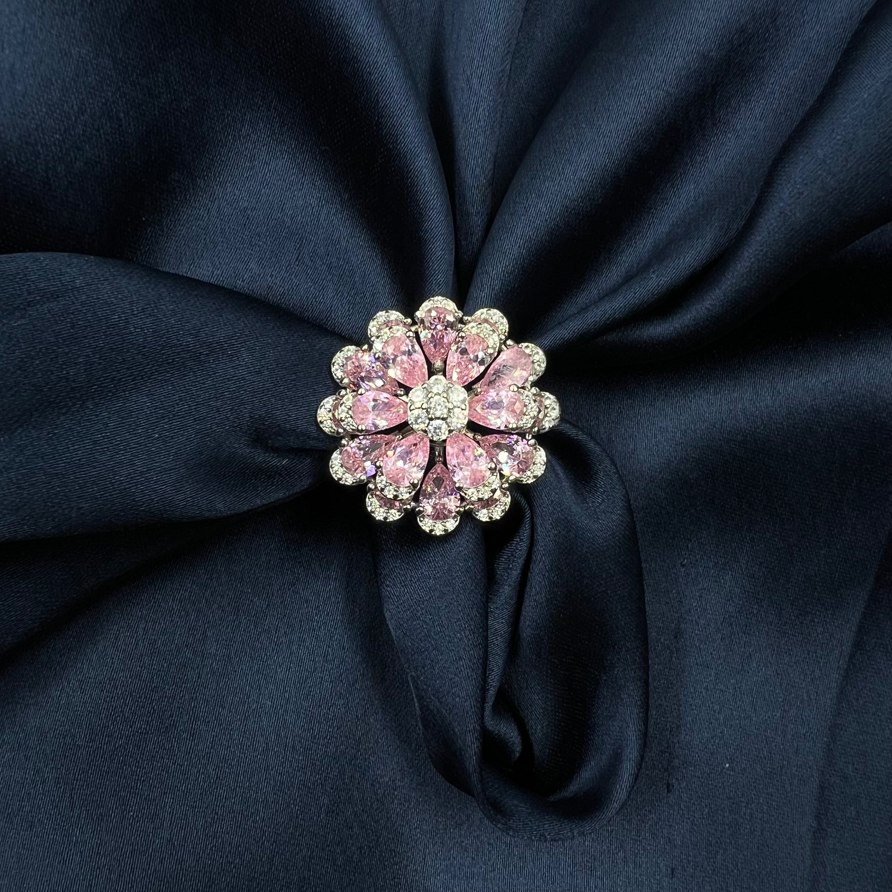 Meher Pink Floral Ring