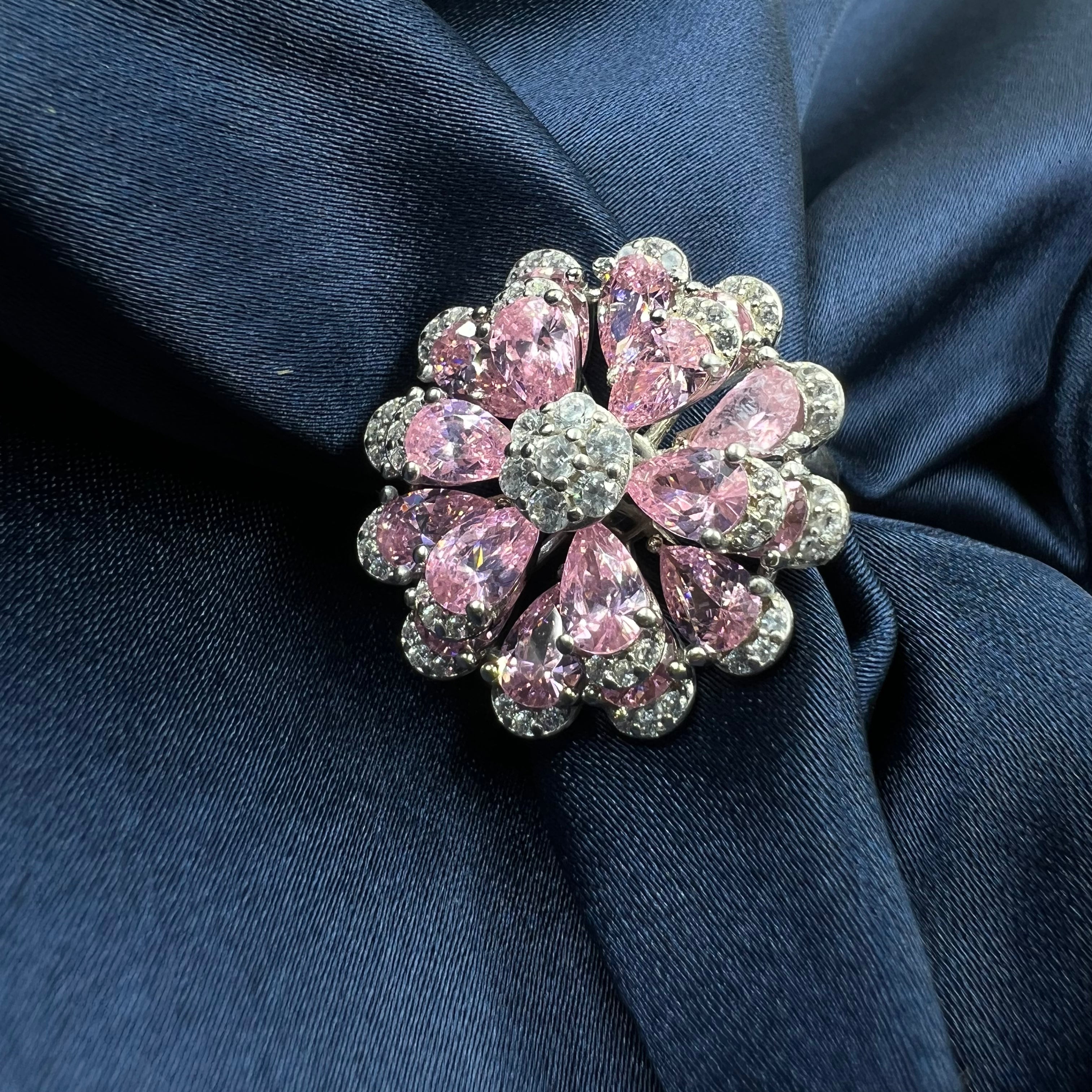 Meher Pink Floral Ring