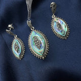 Aaravi Marcasite Pendant Set