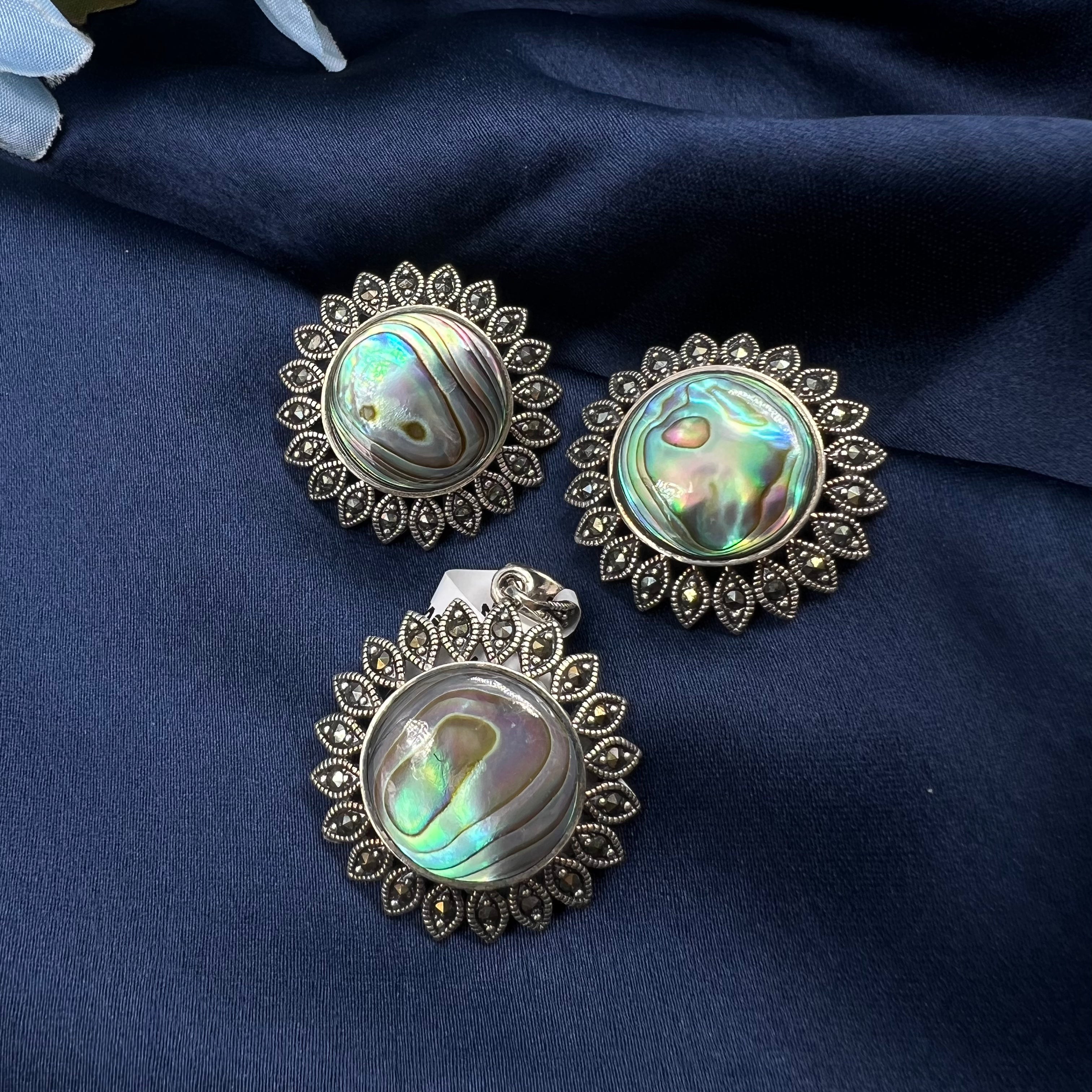 Myra Marcasite Pendant Set