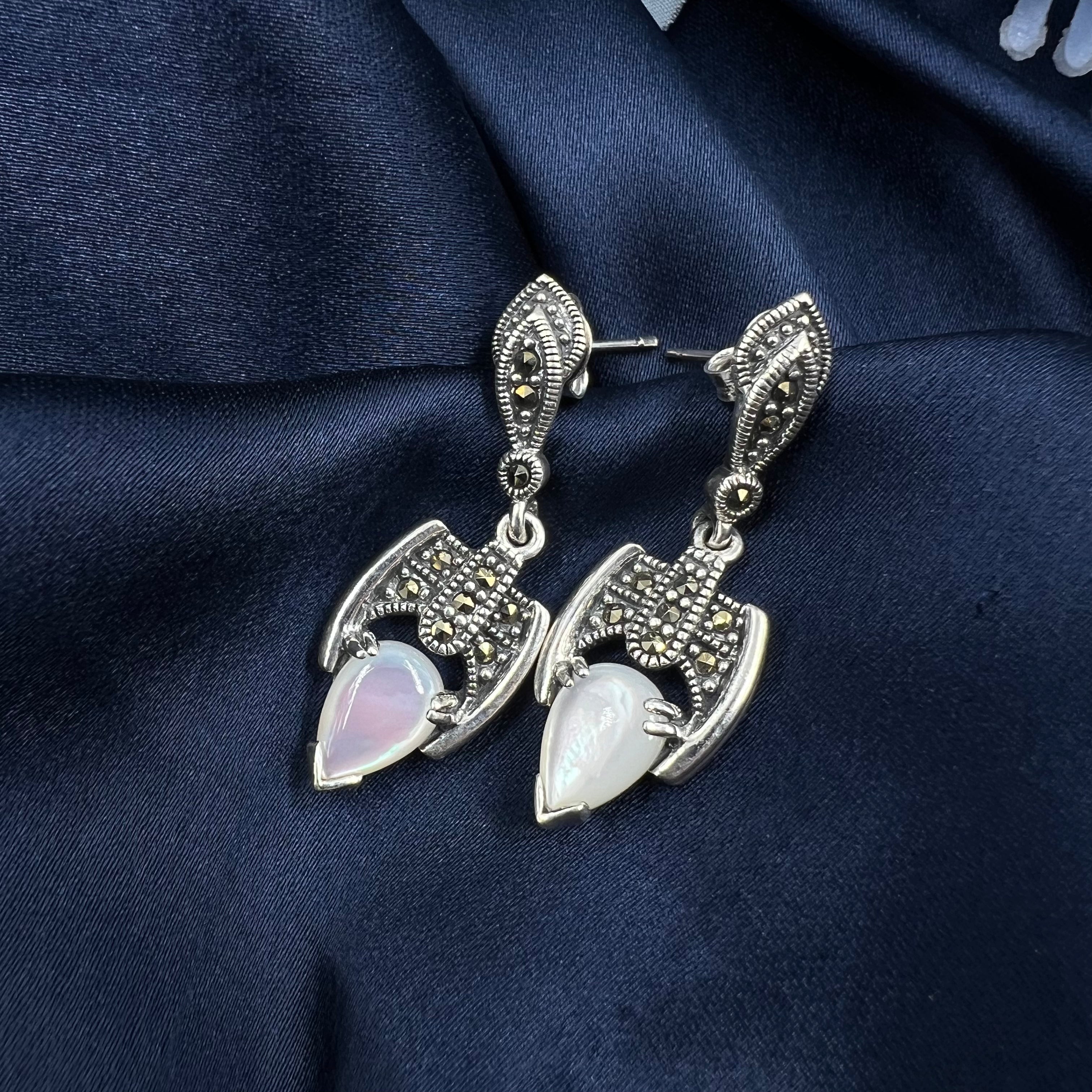 Solace Marcasite Pendant Set