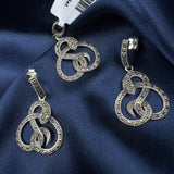 Pristine Marcasite Pendant Set