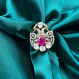 Rhea Gold Polish Polki Ring