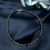 Elira Black Beads Anklet