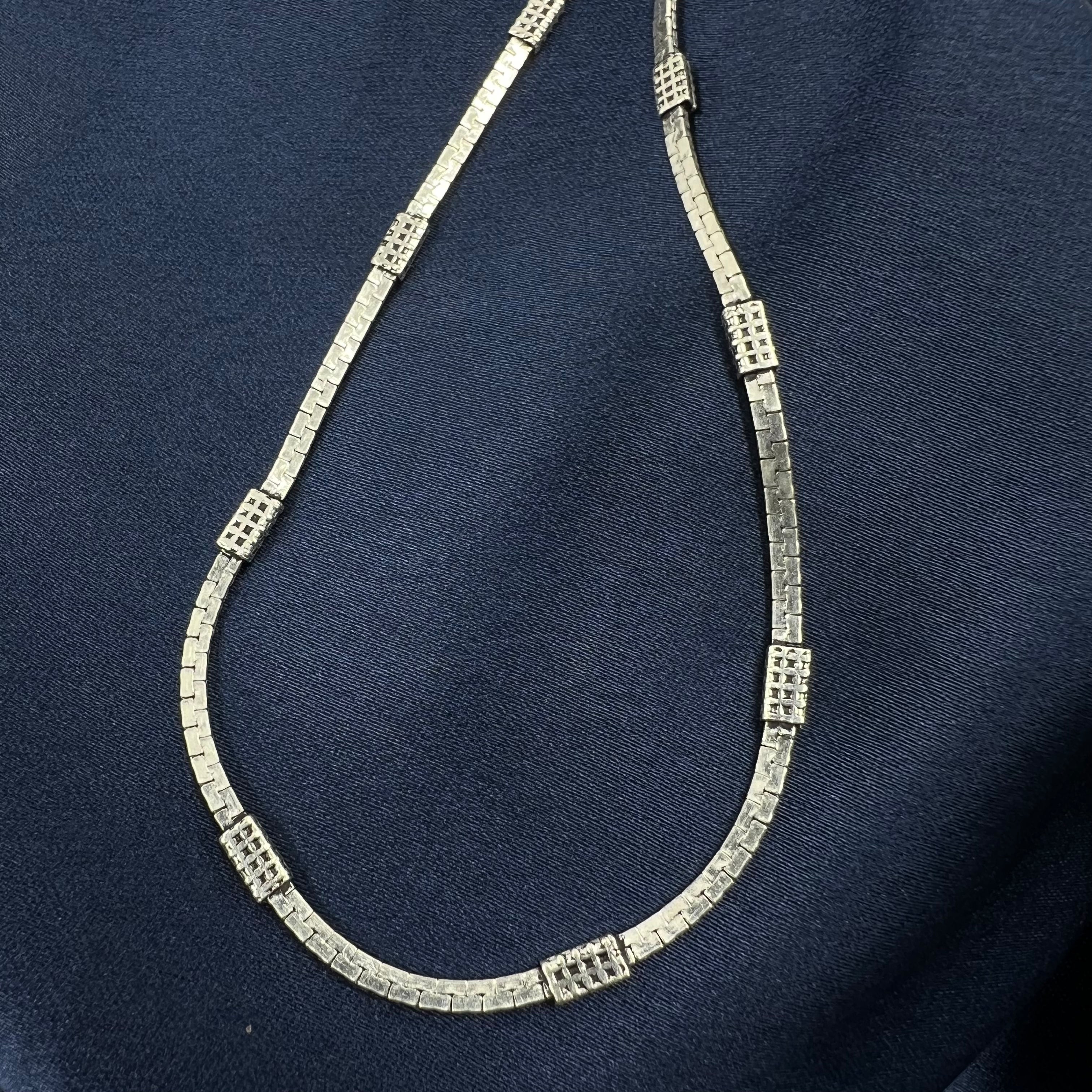 Silver Metallic Men's Chain