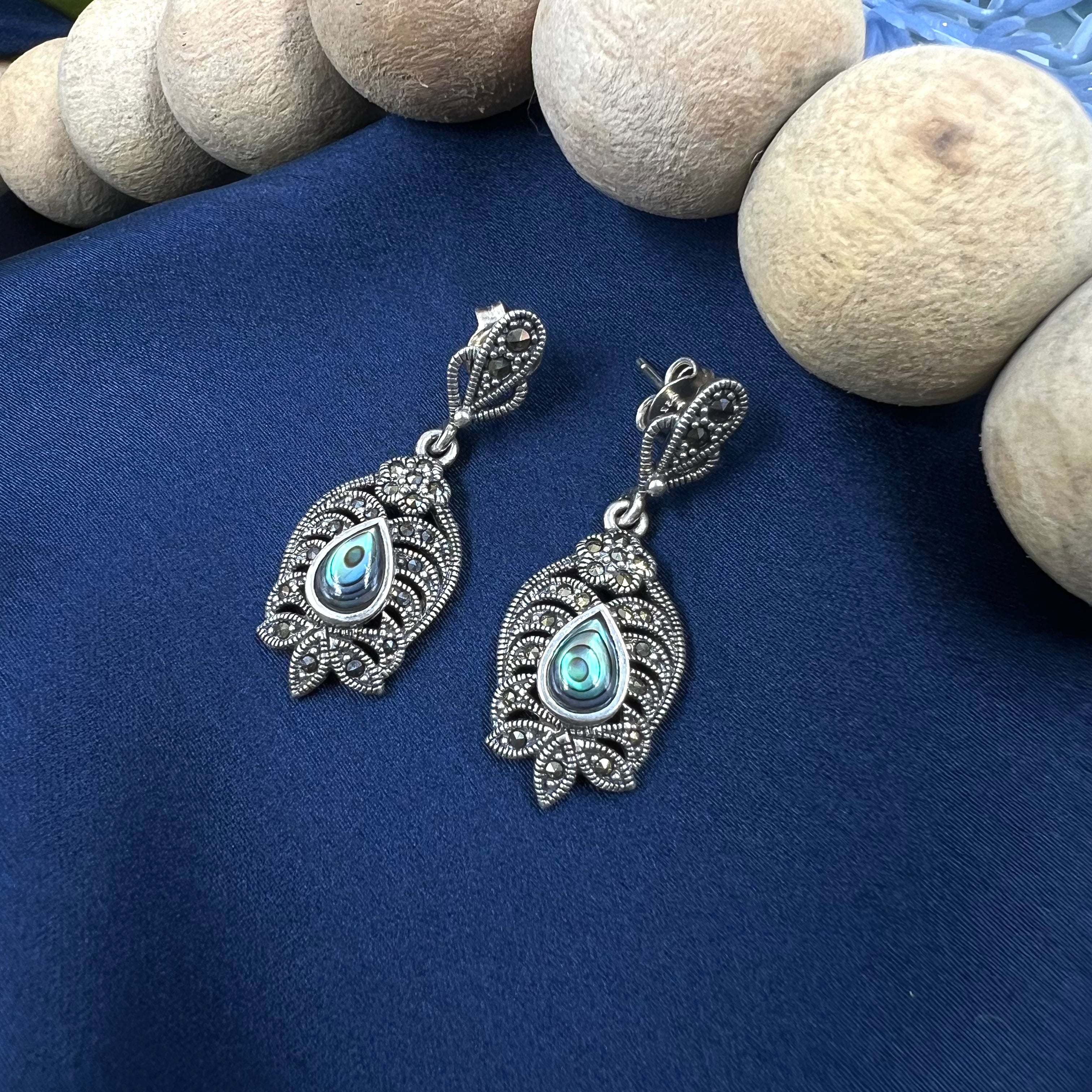 Kyra Marcasite Pendant Set