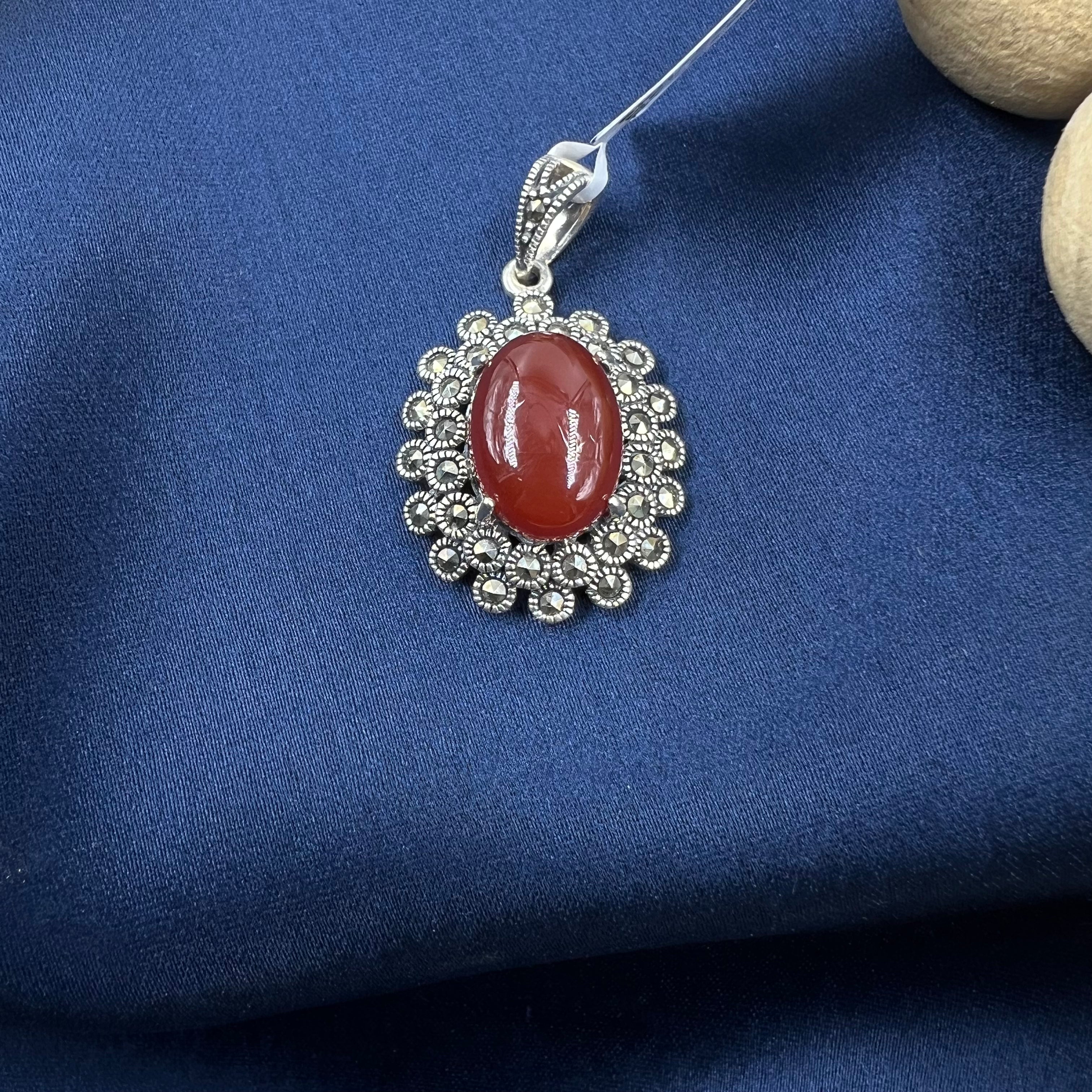 Rumi Marcasite Pendant Set