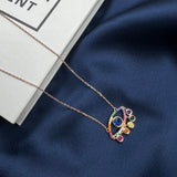 Rainbow Evil Eye Pendant
