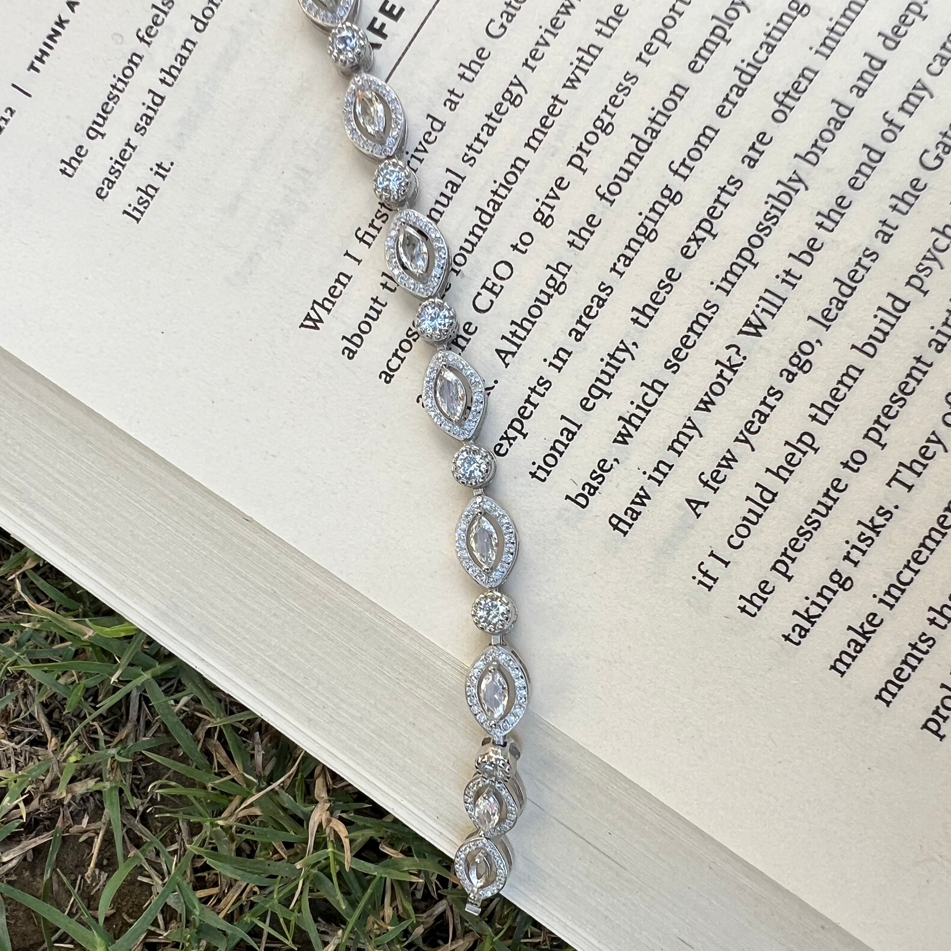 Aurora Crystal Line Tennis Bracelet