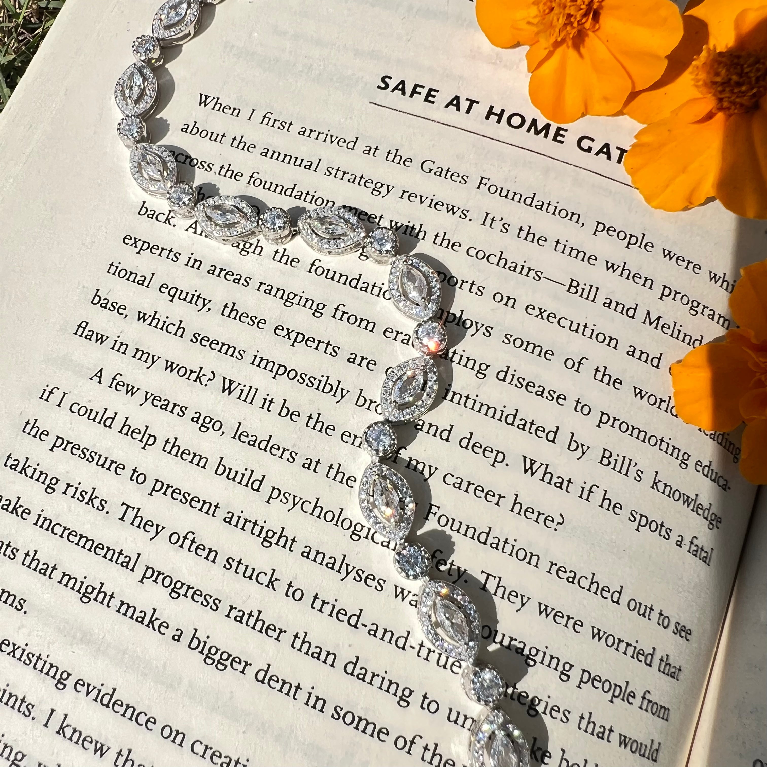 Aurora Crystal Line Tennis Bracelet