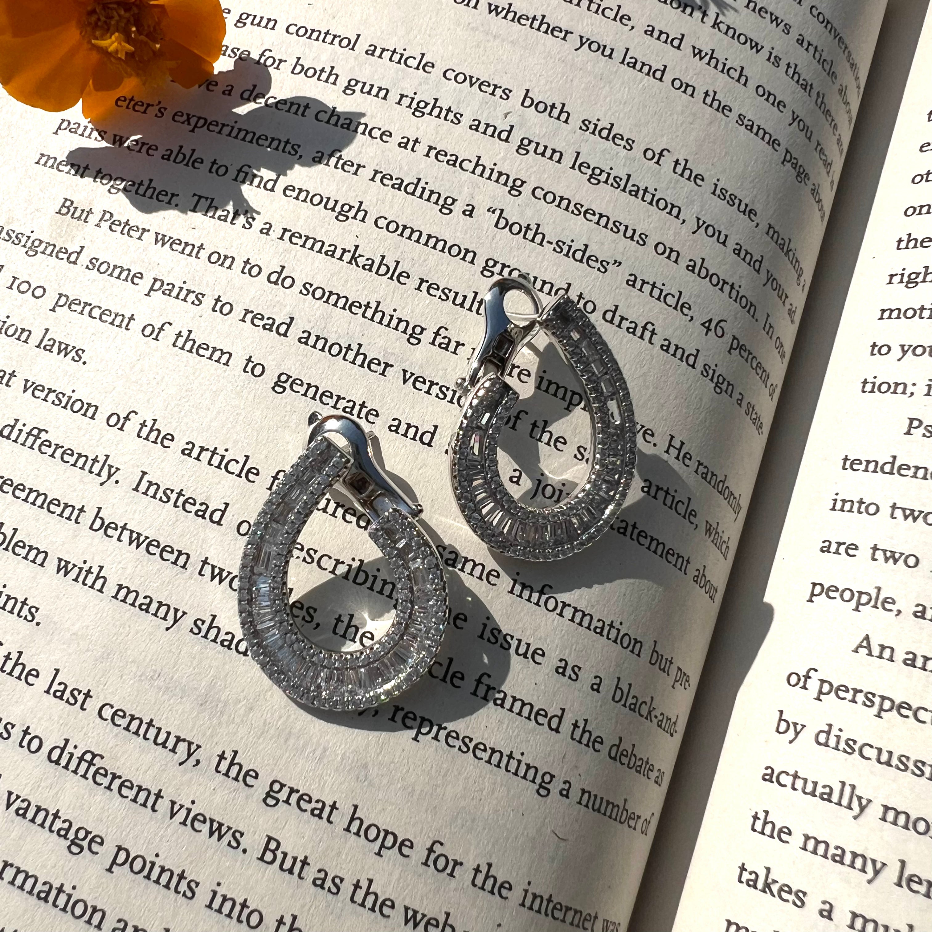 Drop Dancing Hoops Earrings