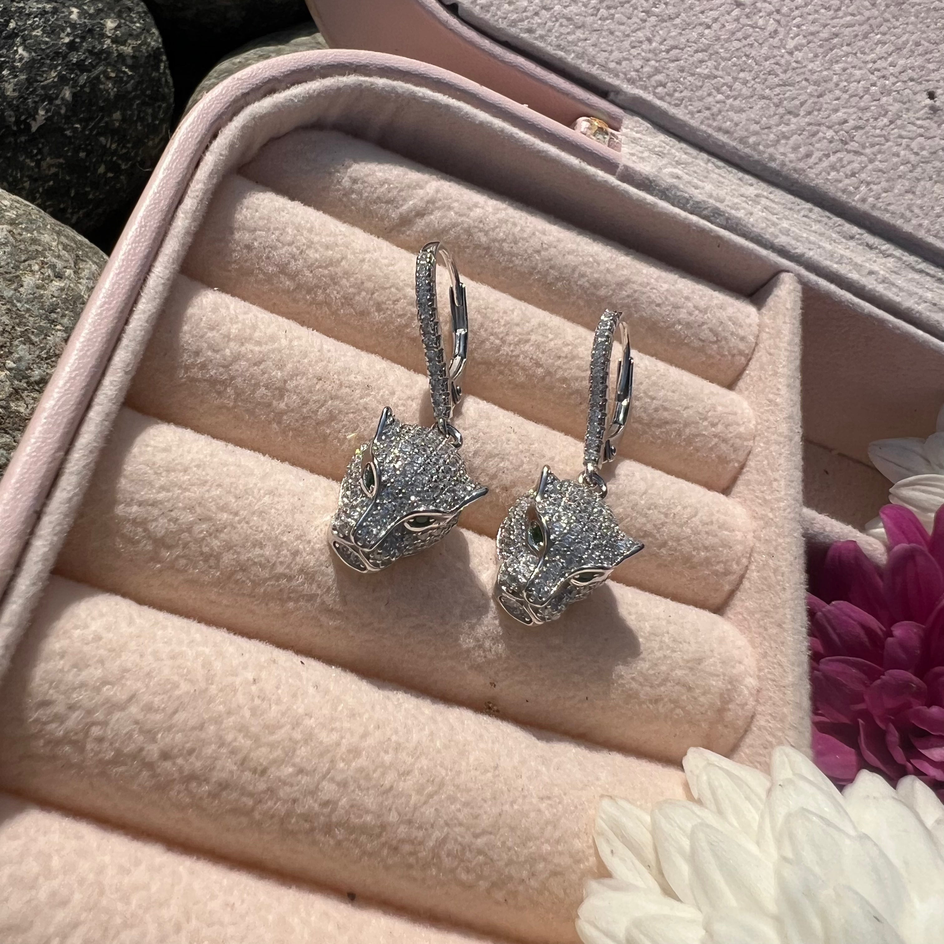 Jaguar Drop Earrings