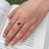 Mystic Curve Ruby Ring