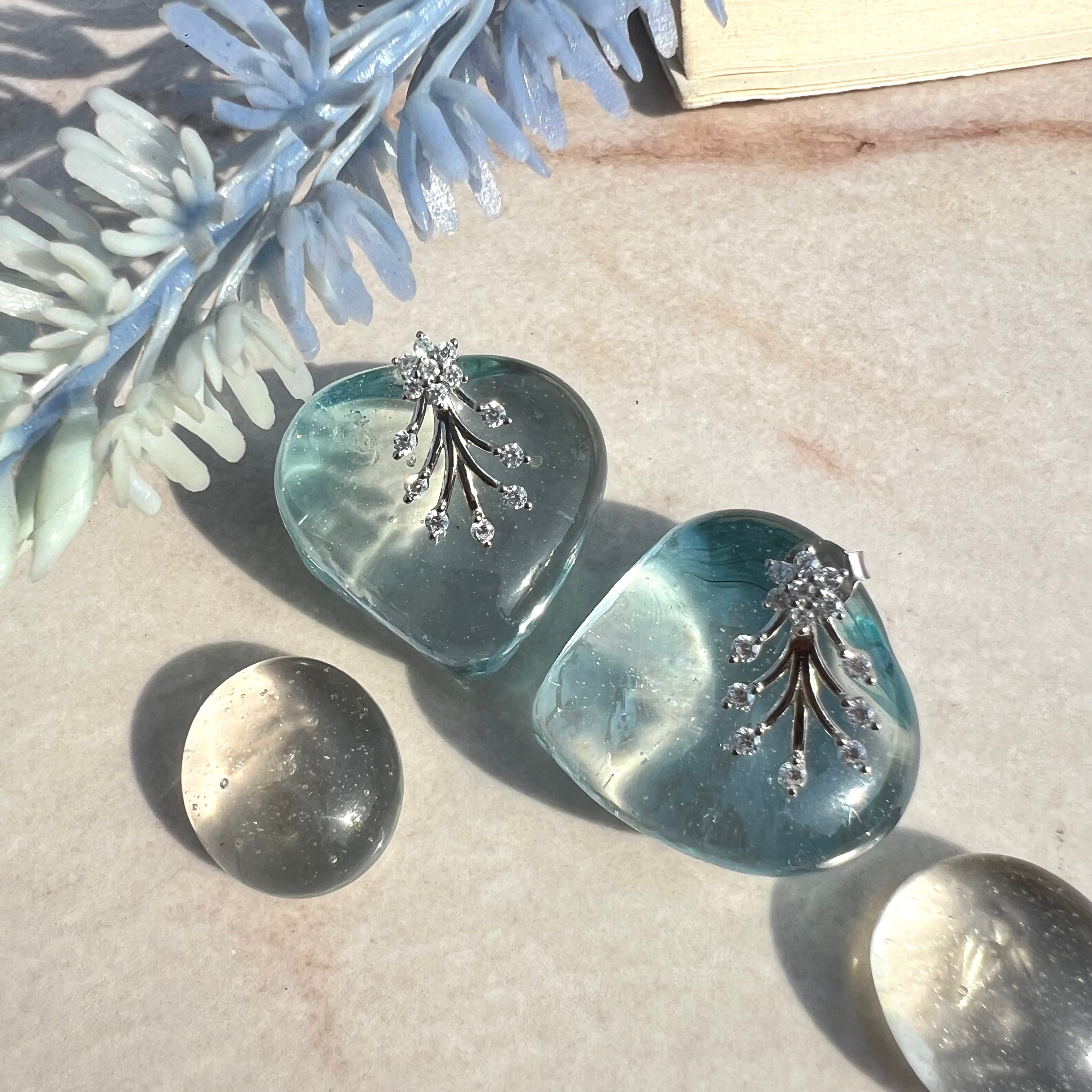 Crystal Flake Earrings