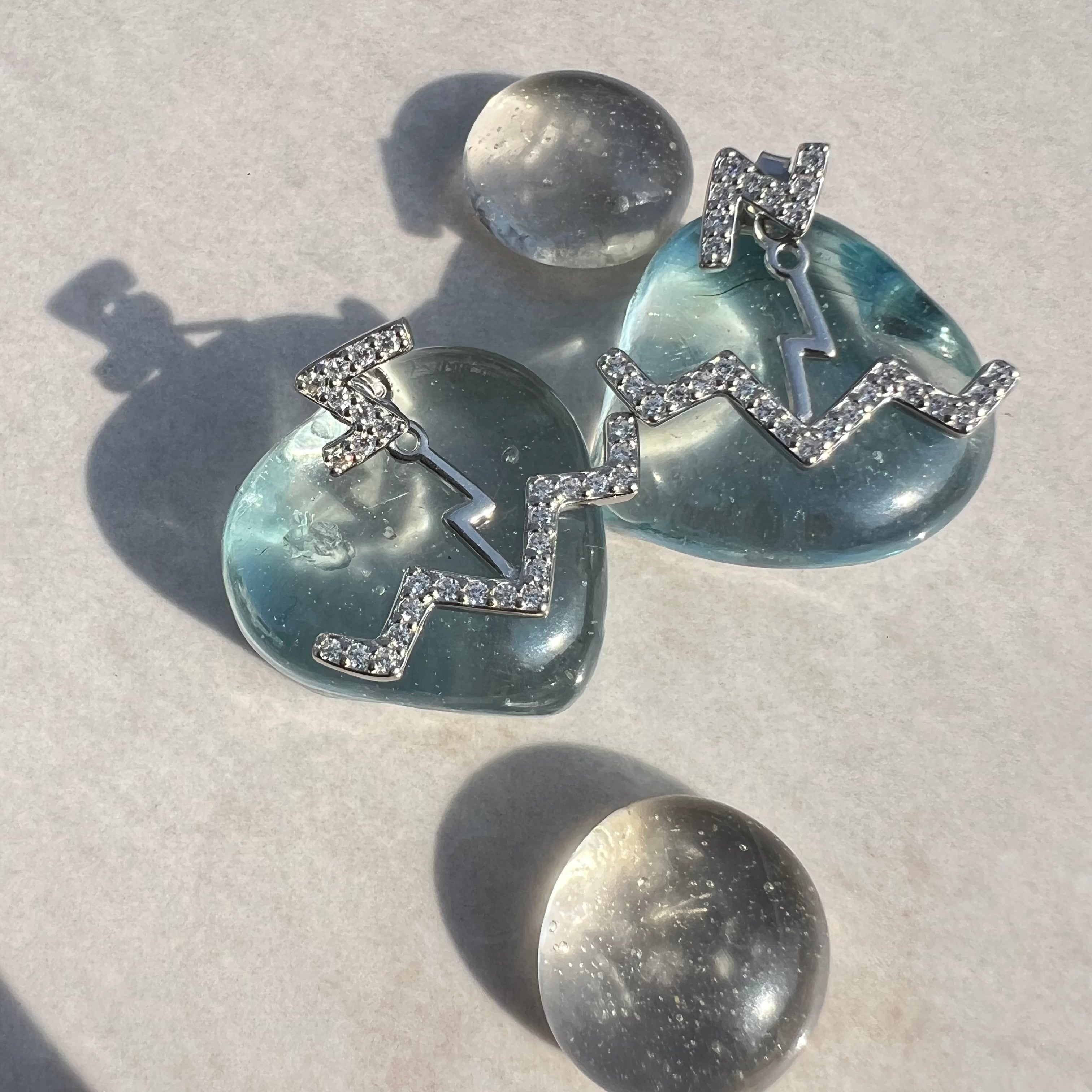 Zig Zag Drop Earrings