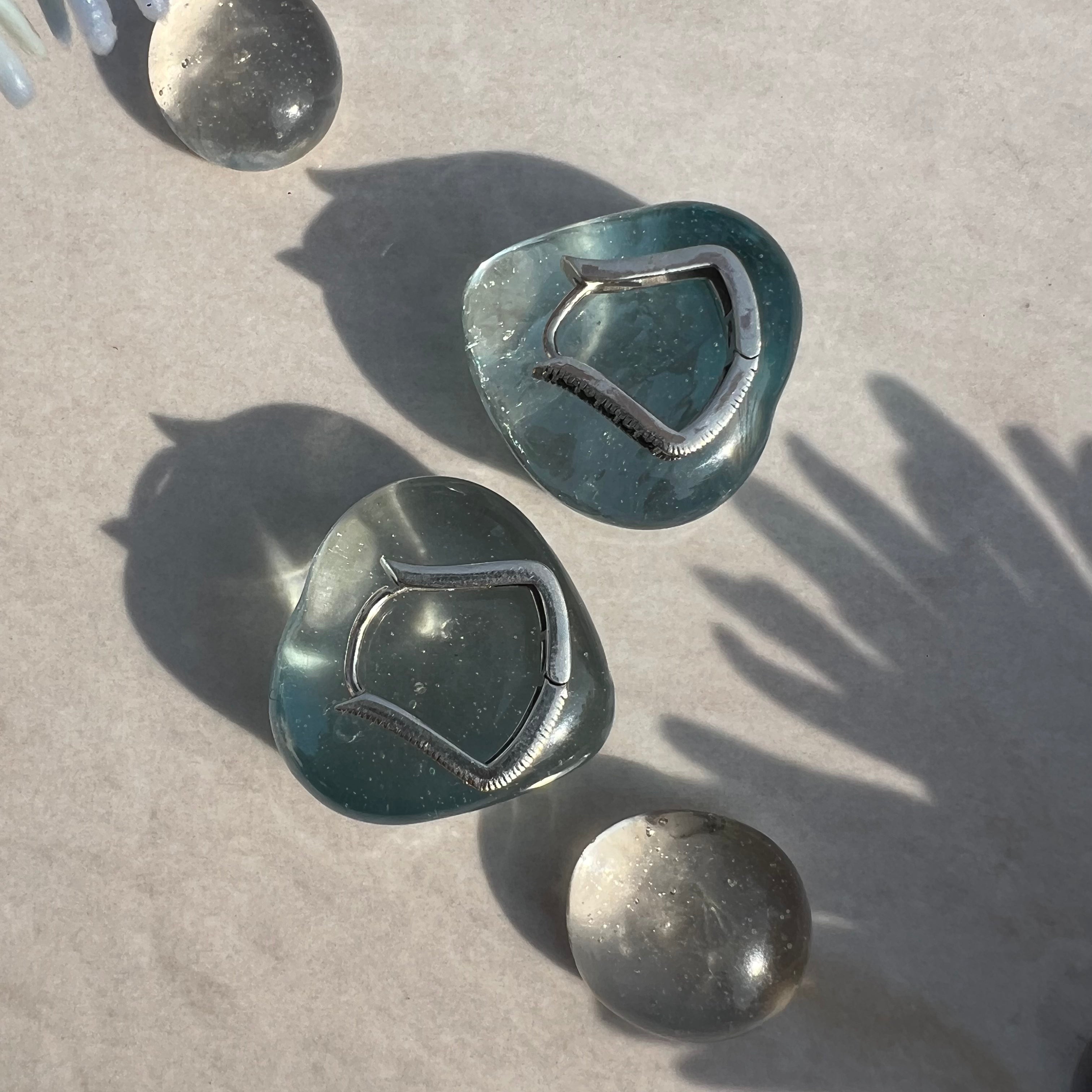 Bold Marcasite Loop Earrings