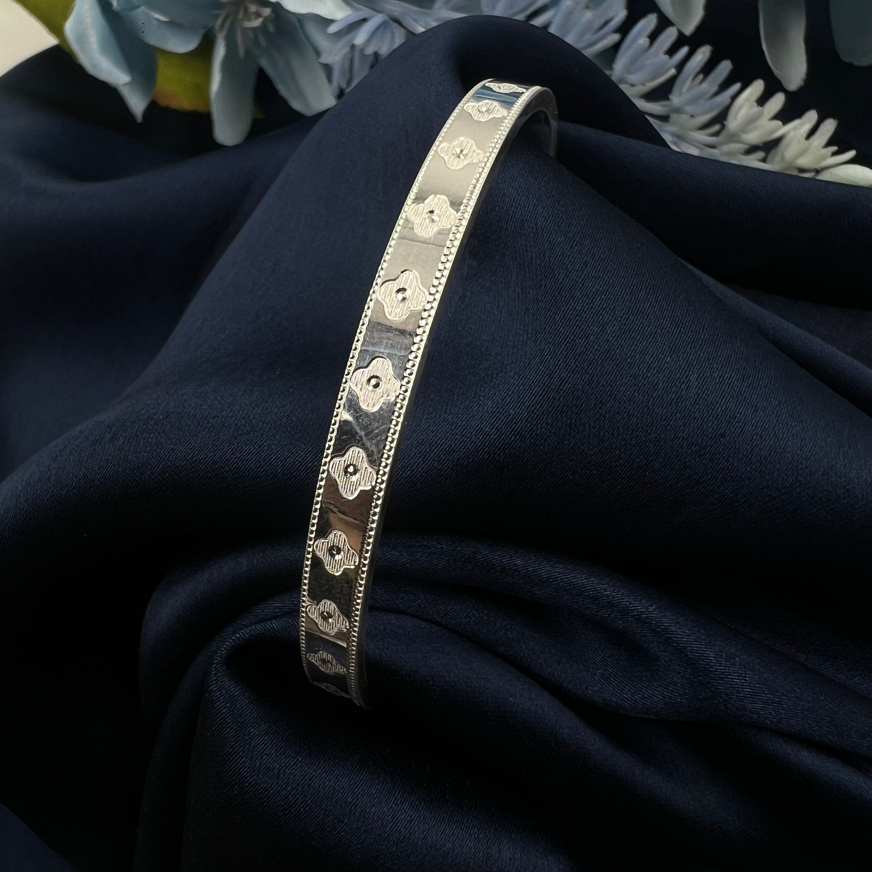 Solène Silver Bangle