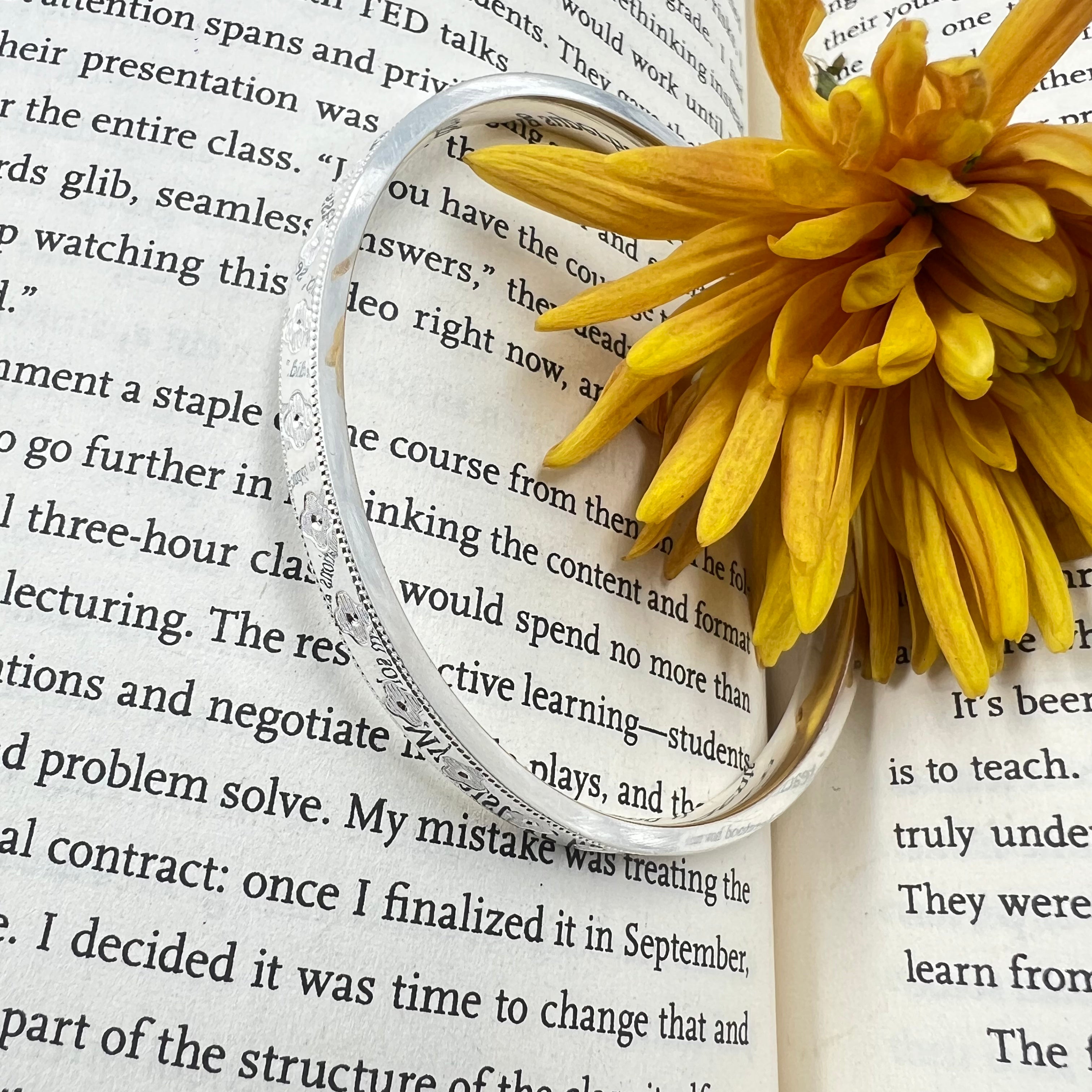 Solène Silver Bangle