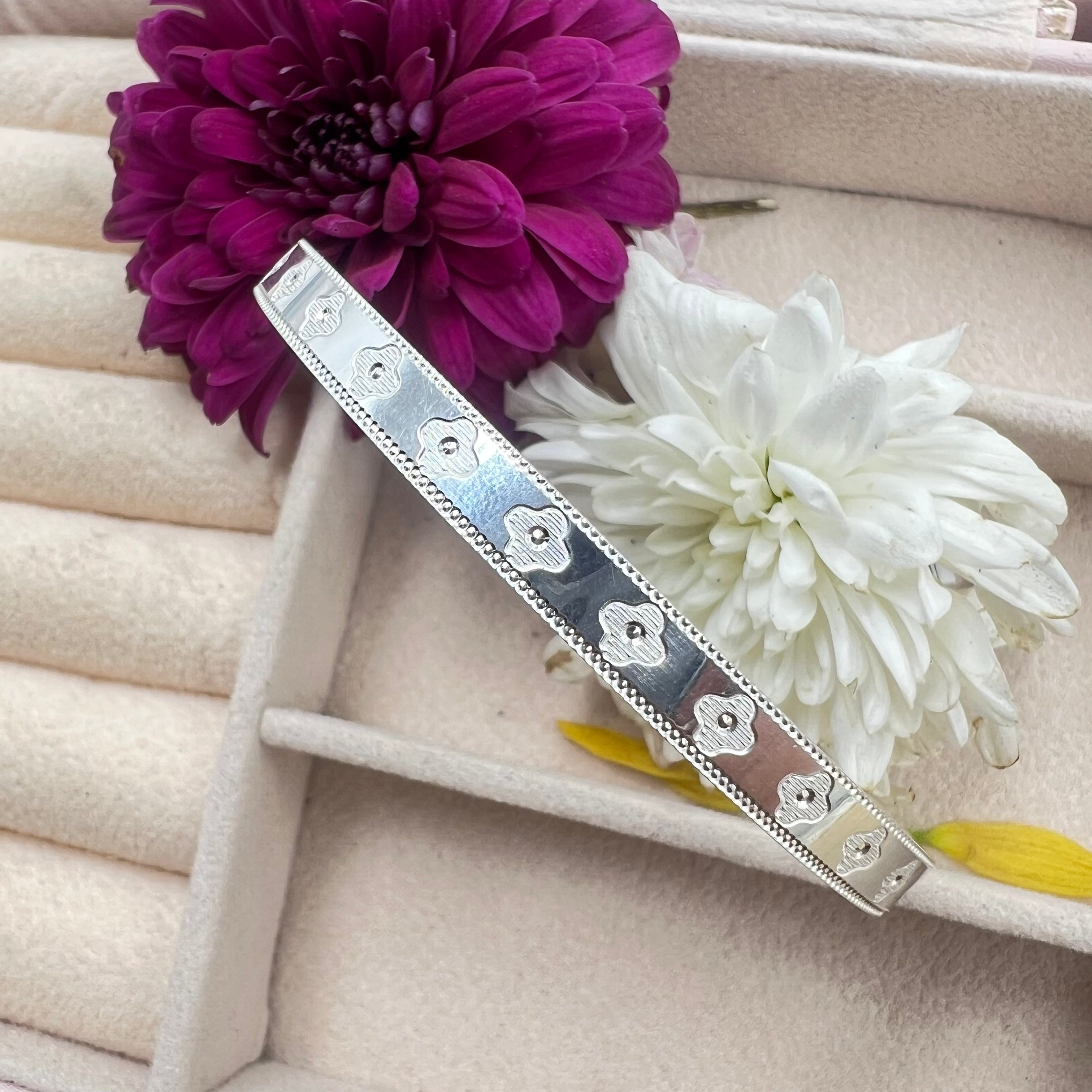 Solène Silver Bangle