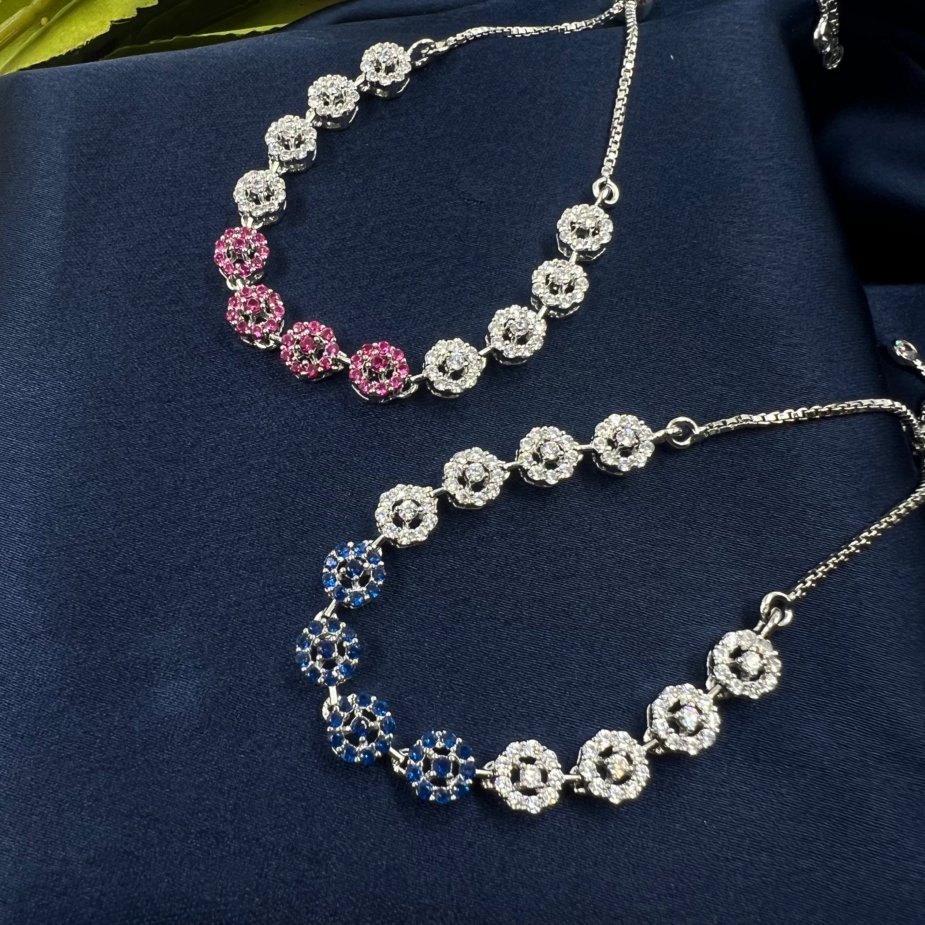 Sapphire Bloom Luxe Bracelet