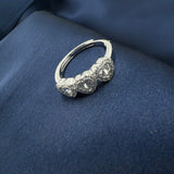 Tri Heart Ring