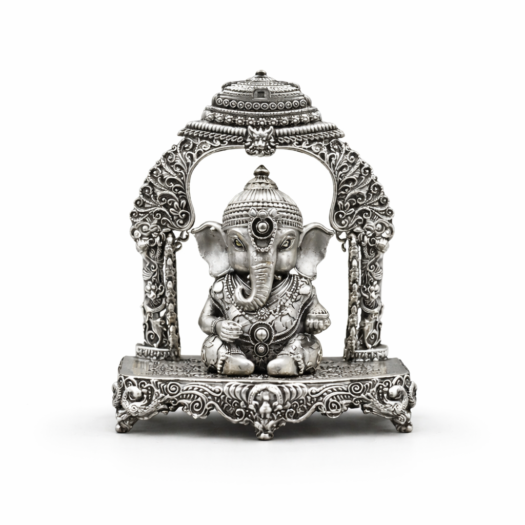 Bal Ganesh Silver Murti 