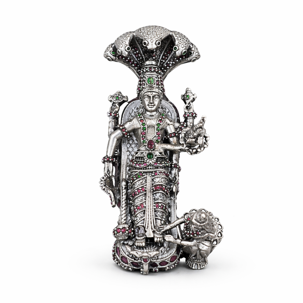 Vishnu Silver Idol