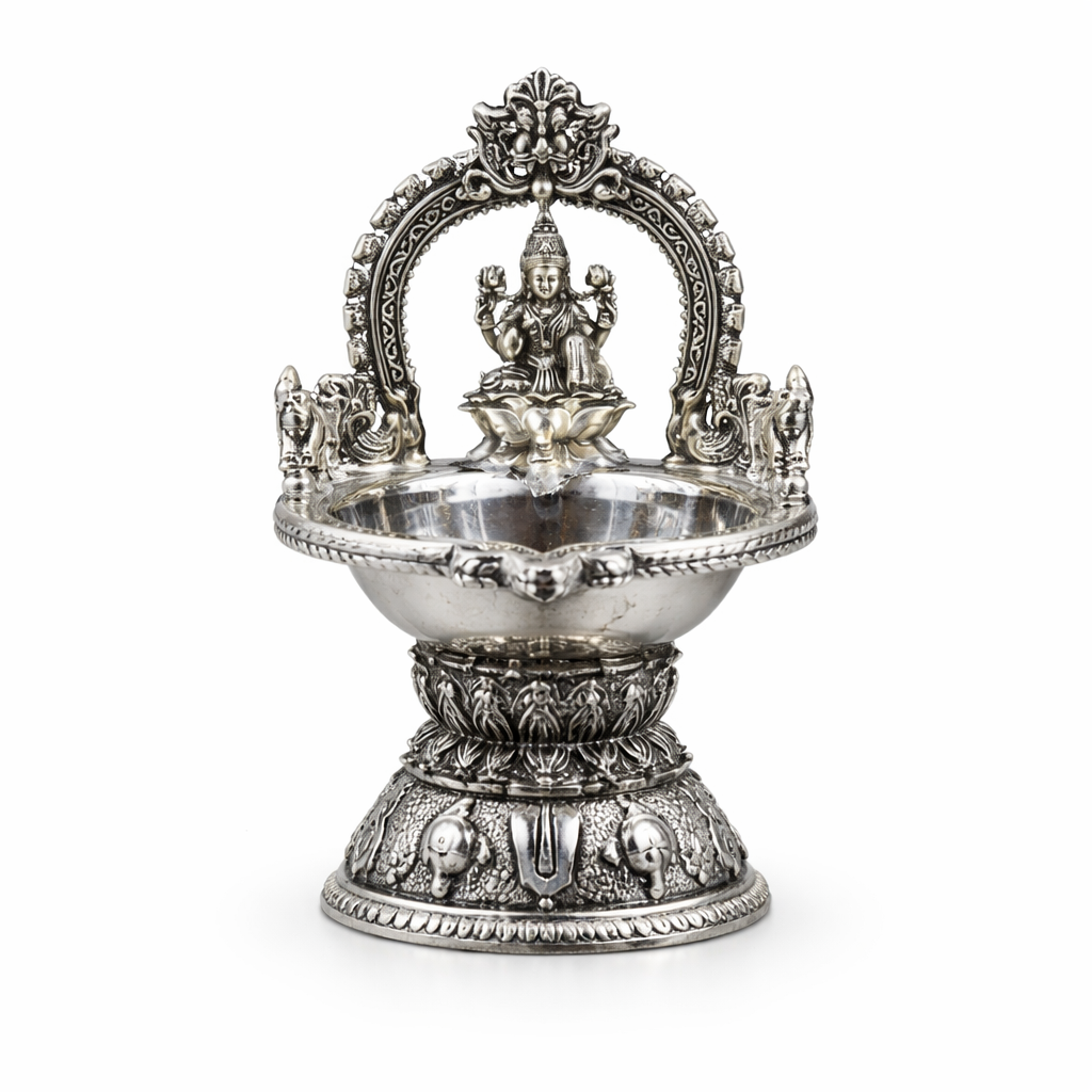 Silver Laxmi Deepam