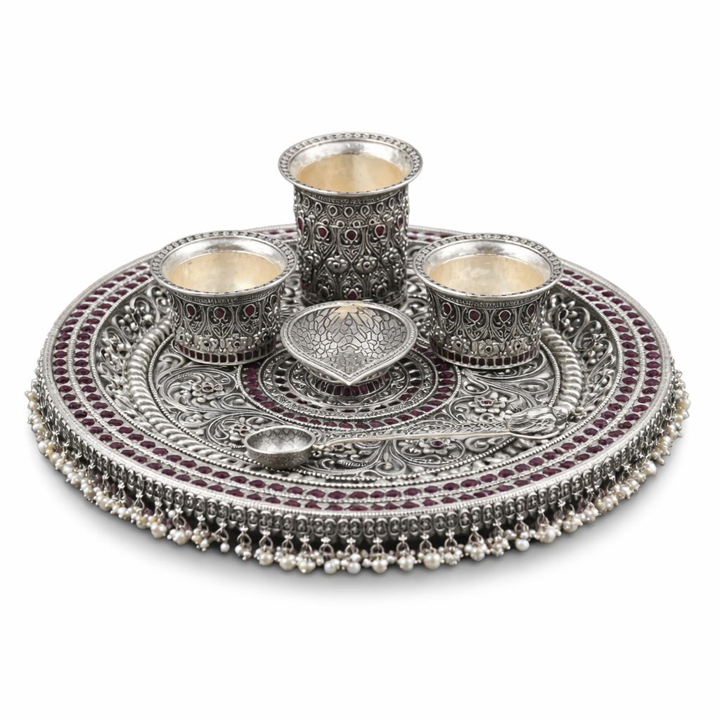 Rajsi Pooja Thali Set