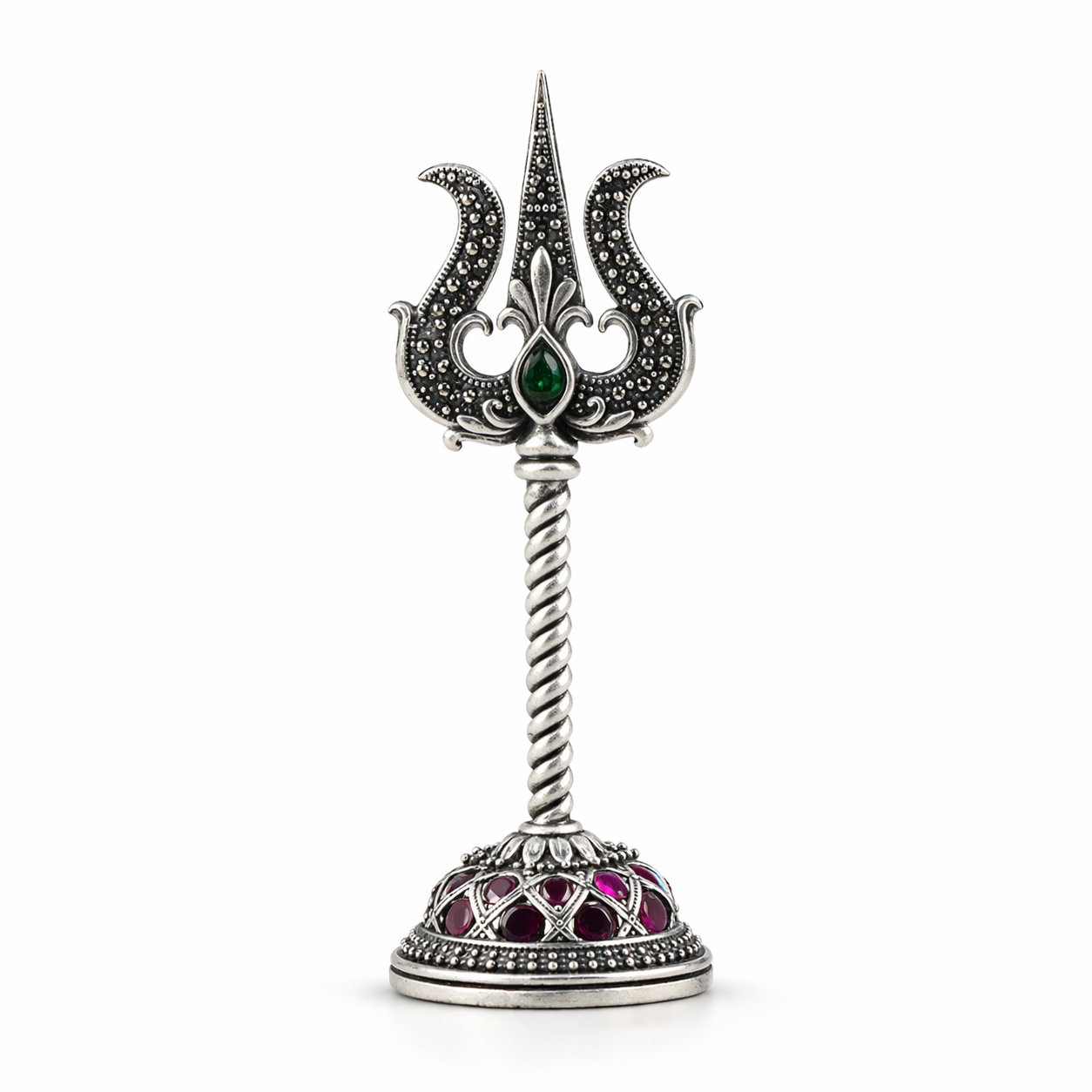 Sacred pure silver Trishul