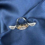 Silver ring watch for women