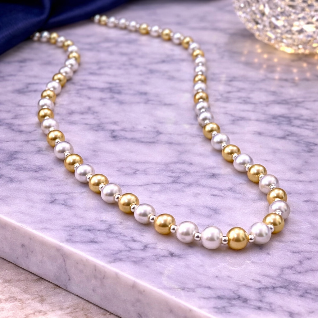 925 sterling silver pearl necklace