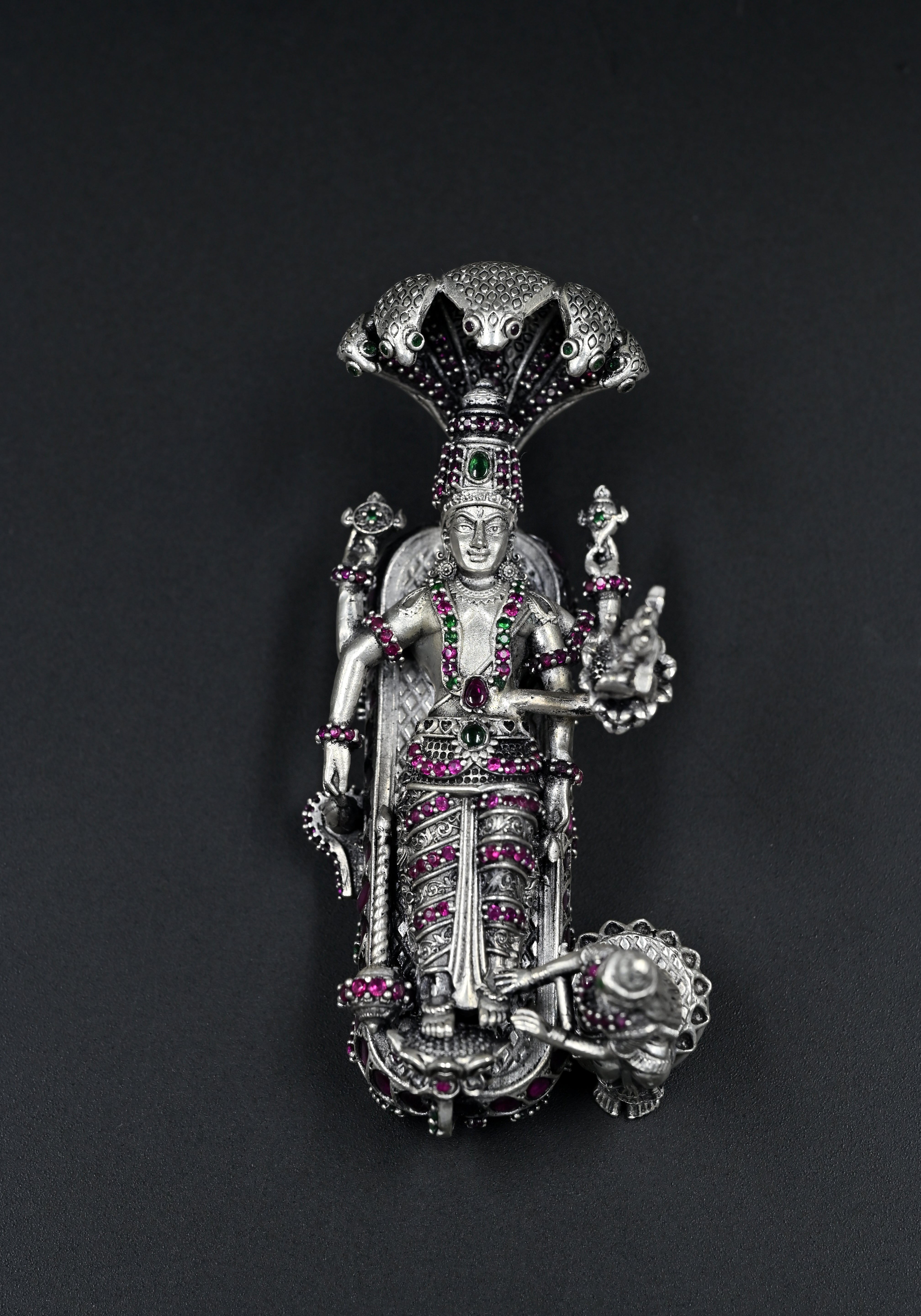 Anantshayan Vishnu silver idol in 925 sterling silver