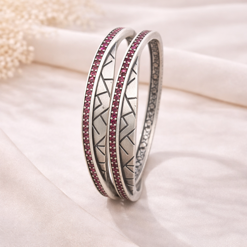 aria 925 silver bangles