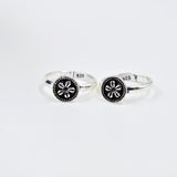 Avira toe ring in 925 silver