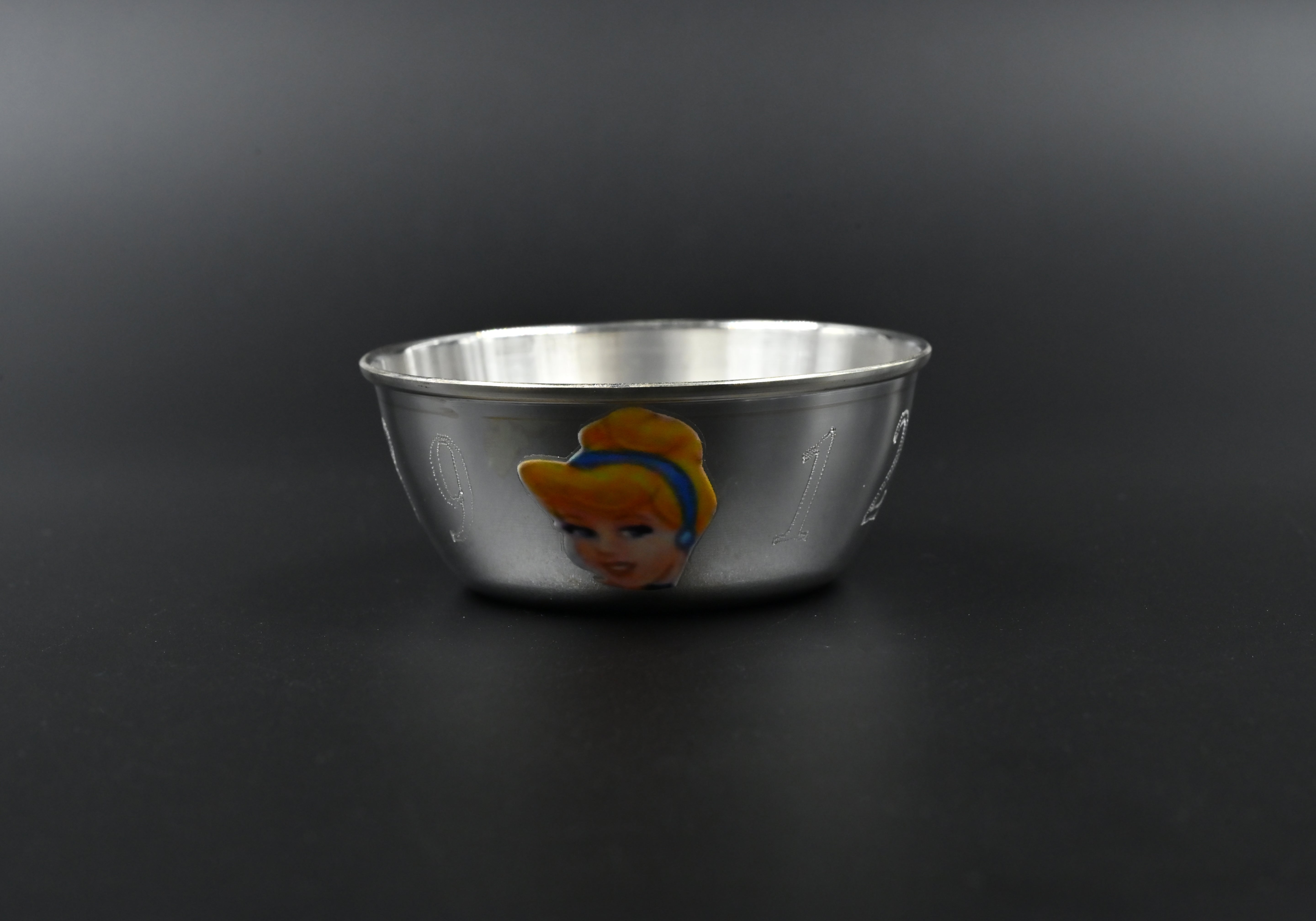 Baby princess silver feeding set