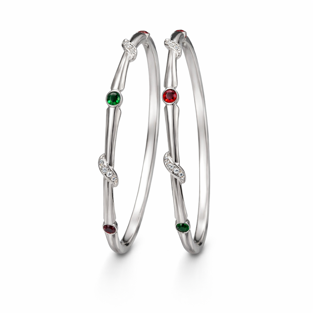 chic reyna silver bangles