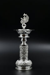 Decorative peacock candle stand set