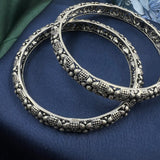 designer anika silver bangles