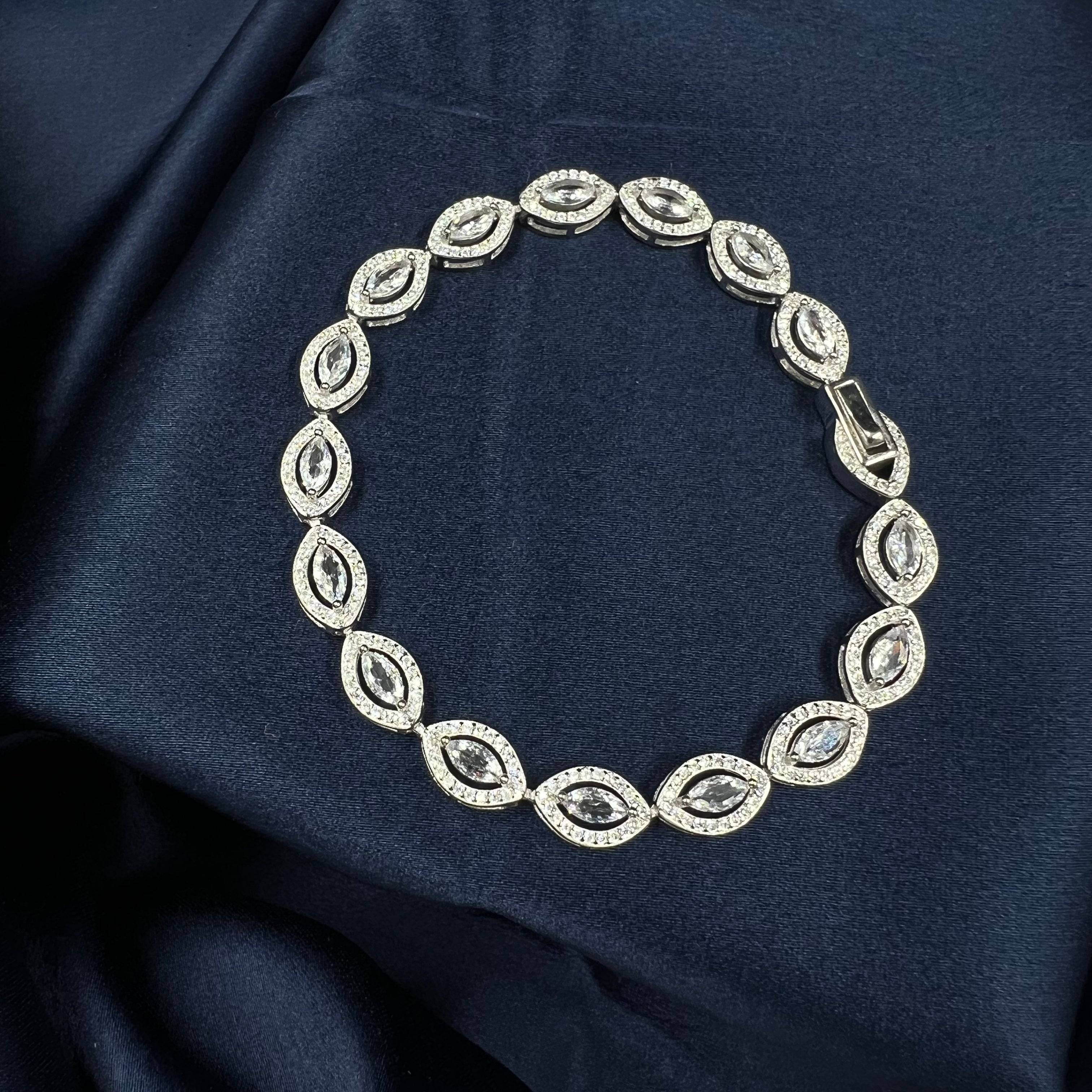 Designer Aurora tennis bracelet 925 silver