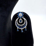Designer blue layered necklace Janya