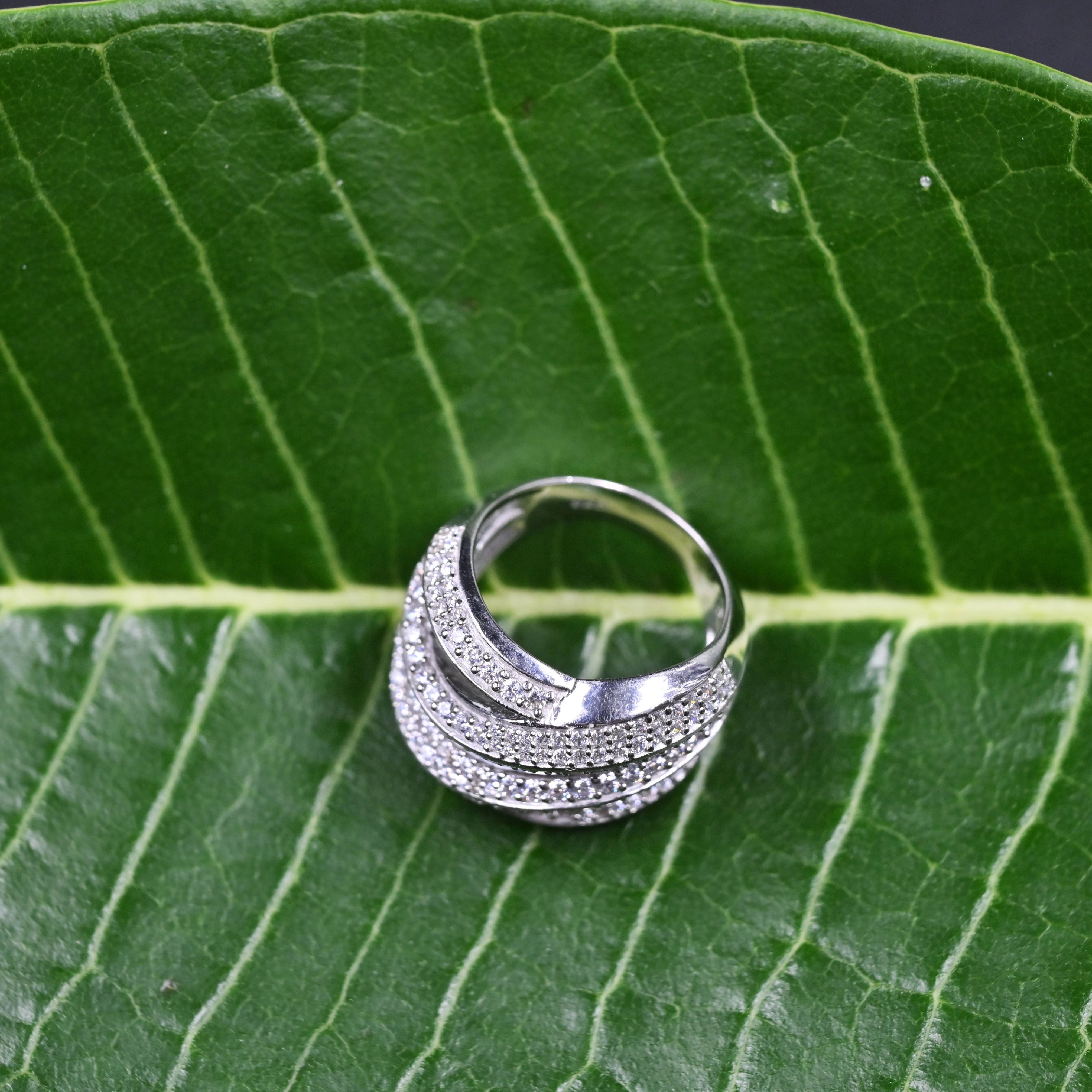 Designer Orbit ring 925 silver