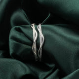 designer sleekwave silver bangles